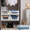 Sorbus 3 Tier Open Front Plastic Stackable Baskets Stand - for Closets, Bedrooms, Bathrooms, or Pantries